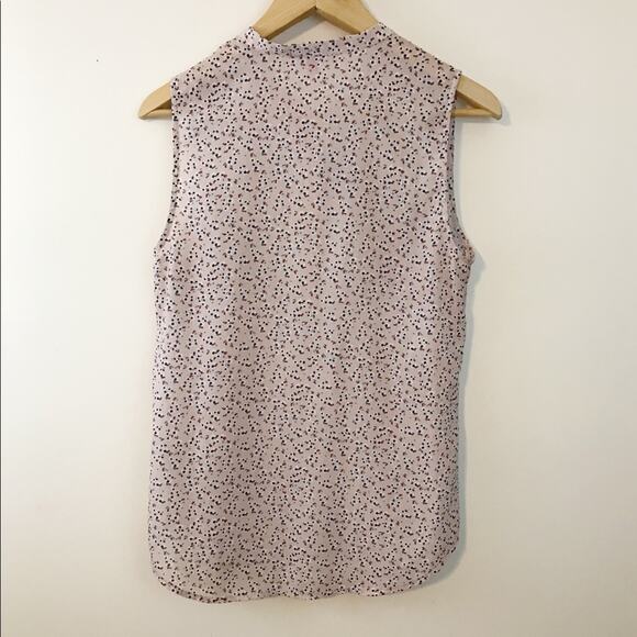 ModCloth Sweet and Smart Sleeveless Floral Ruffle Prairie Heart Blouse Top M - Picture 5 of 9